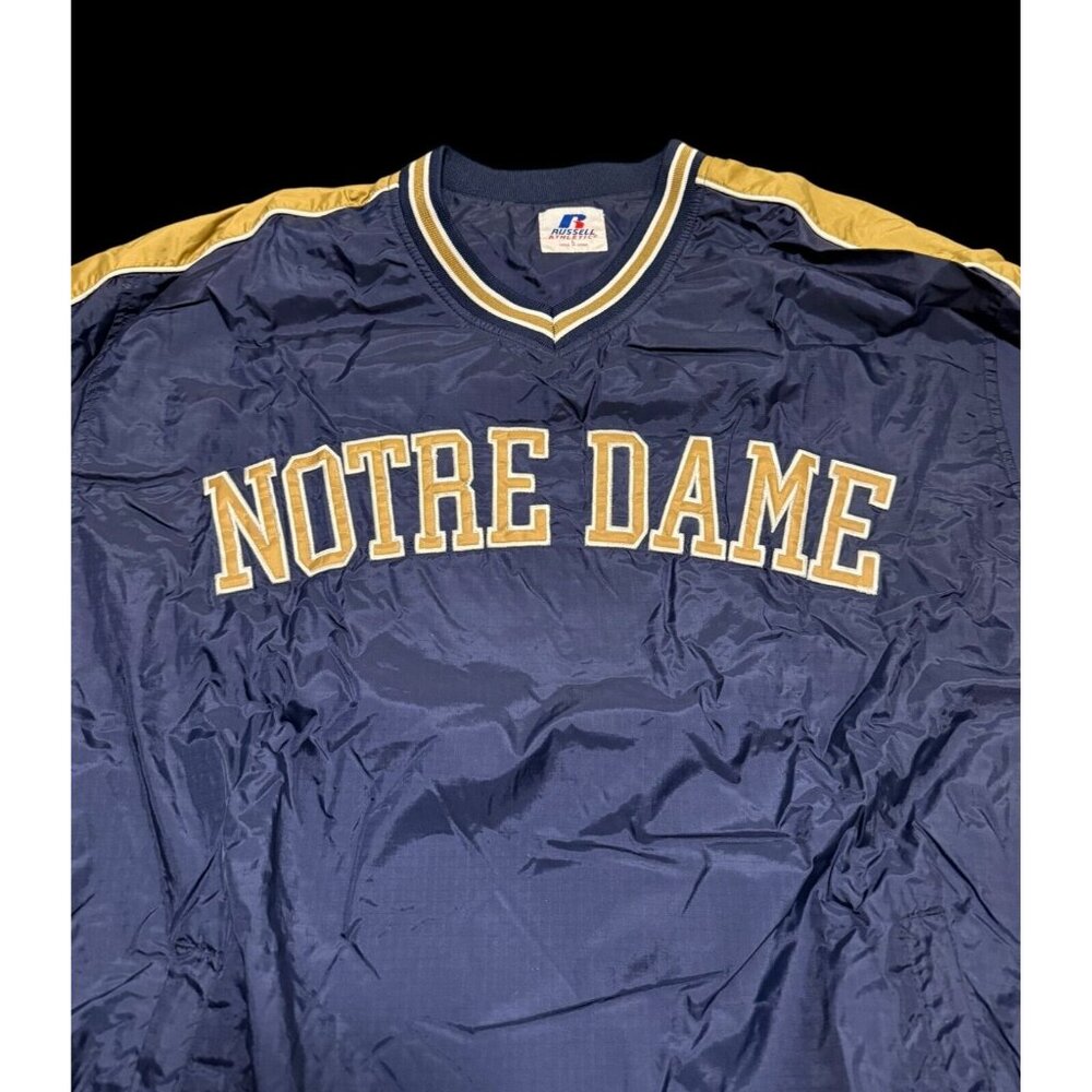 VTG Russell Athletic Notre Dame Fighting Irish Windbreaker Top Football Large - Picture 3 of 8